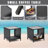 3 Pcs Patio Chaise Lounge with Coffee Table Cushion&Pillow Outdoor Lounge Chair Chaise Lounger Patio Reclining Chair 5 Angle Adjustment PE Rattan for Courtyards Poolside Garden-1673608111