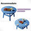Ensemble de table de salle à manger en PEHD avec trou pour parasol 5 pièces Immie-87230773