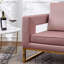 Fauteuil d'appoint de style contemporain avec accoudoirs rembourrés-1223162852