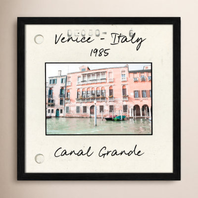 Travel Slide Collection "Venice, Italy - Grand Canal" Print