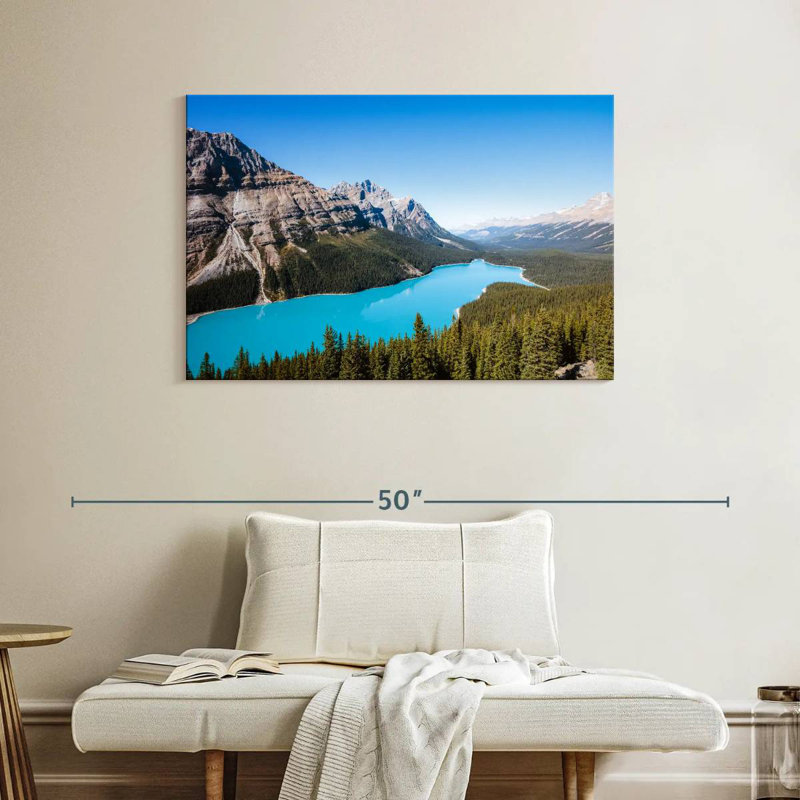 Alamar, aigue-marine, lac Peyto, H 26 po x l 39 po