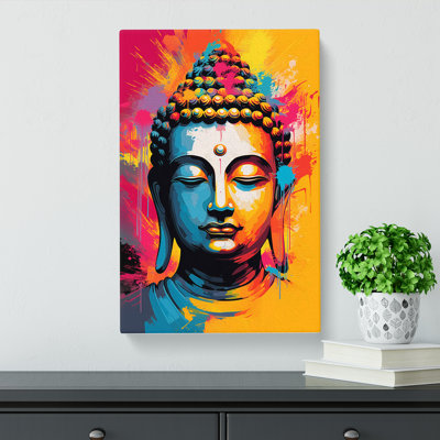 Buddha Pop No.3 - Wrapped Canvas Print