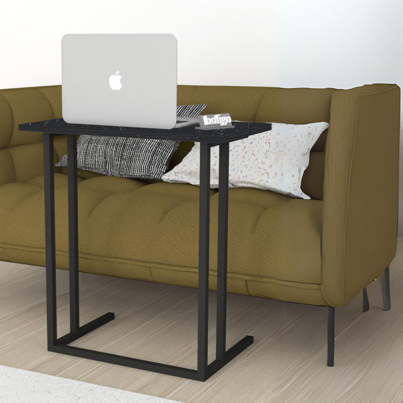 Ajda Rectangle 60cm L Computer Table, Black
