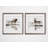 " Rustic Misty Elk " 2 Piece Art Oil Print-27609959
