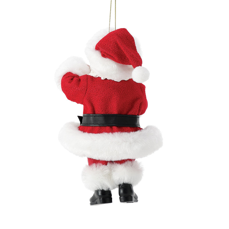 Ornement de bannière possible de rêve de père Noël tenant la meilleure sœur