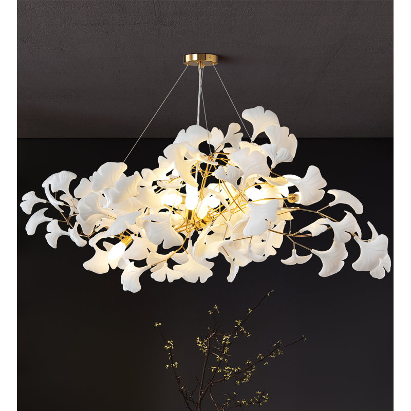 10 - Light Chandelier, Silver