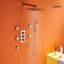 Revitalize 12 Inch Luxury Thermostatic Complete Shower System with Rough-in Valve-62520468