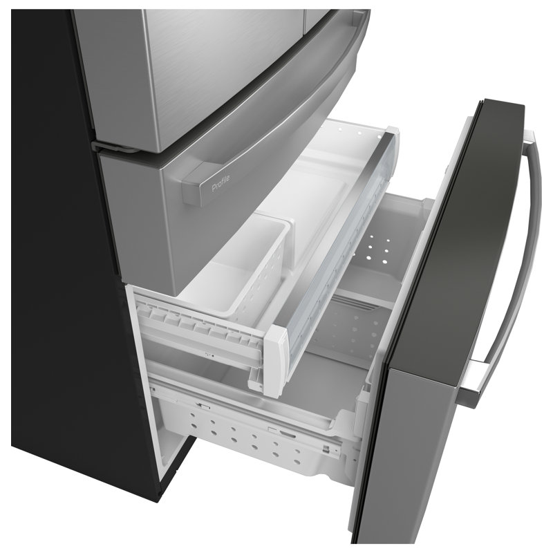 GE Profile ENERGY STAR 23.3 Cu. Ft. Smart Counter-Depth Fingerprint Resistant 4-Door French-Door Refrigerator With Door In Door
