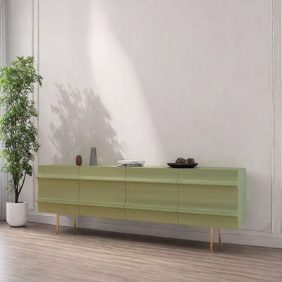 Meuble télé vert de conception minimaliste