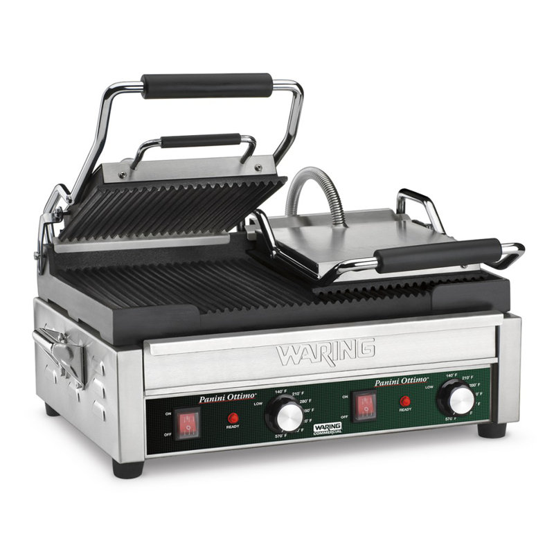 Waring 17'' Electric Grill Sandwich Maker & Panini Press with Lid