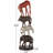 Cole And Grey Polystone Stacked Safari Animals Decorative Sculpture With Round Base