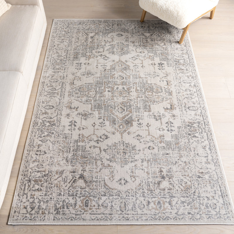 Lilibet Traditional Medallion Area Rug, Rectangle 7'6" x 9'6"