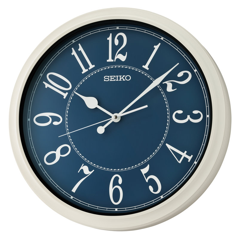 QXA801HLH Wall Clock, Blue, Blue