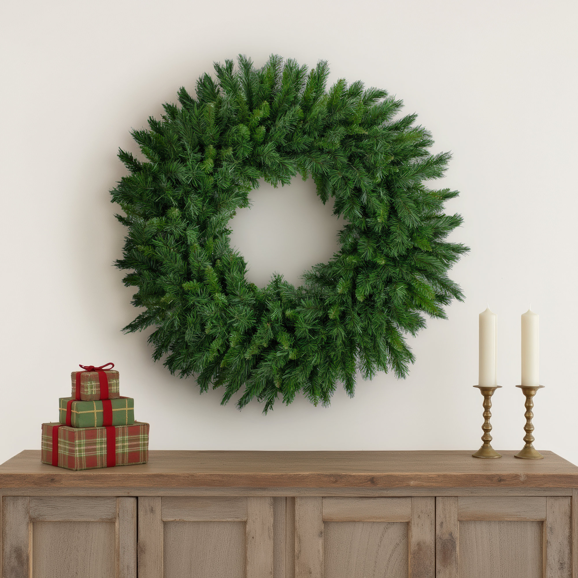 Wreath, 36" H x 36" W x 4" D
