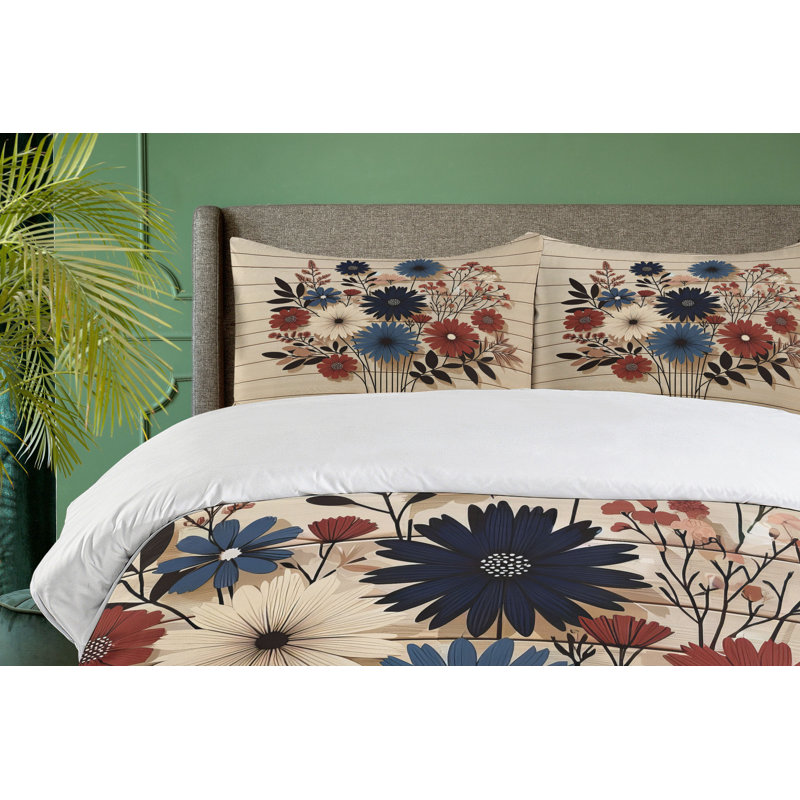 Rustic Duvet Cover, King Duvet Cover + 2 Standard Shams