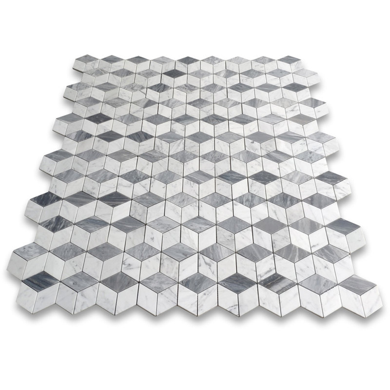 10" x 11" Marble Random Mosaic Wall & Floor Tile
