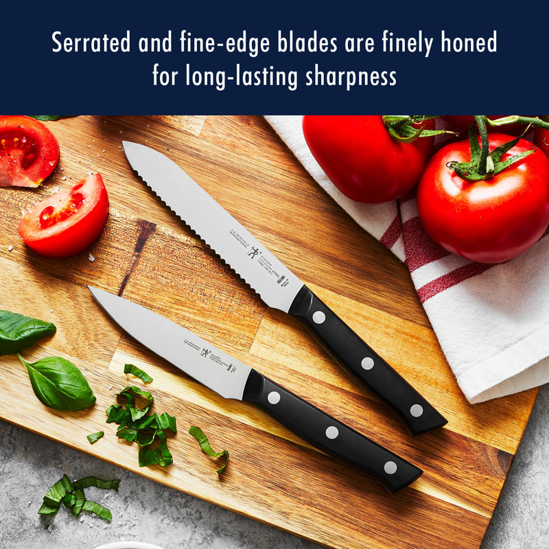 HENCKELS Dynamic 12-Piece Knife Block Set, Brown