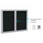 Panneau de lettre 2 portes, 48 po x 72 po gand-11139161-11139157-11139160