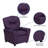 Contemporary Kids Recliner with Cup Holder-56801099