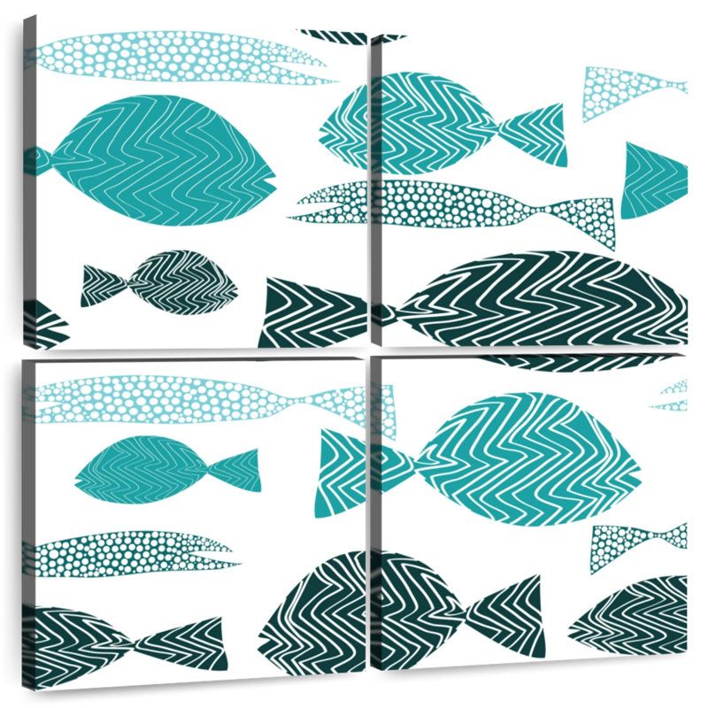 Abstrait école de poissons