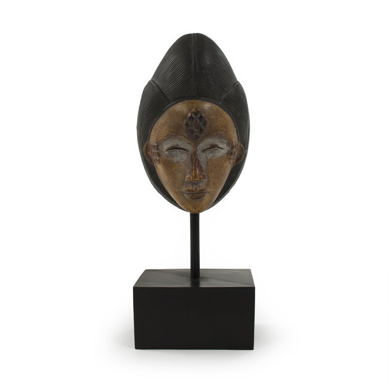 Asian Mask on Stand Sculture