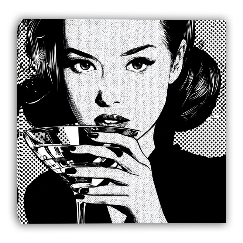 Art mural classique sur toile tendue, 12"W x 12"H x 1"D