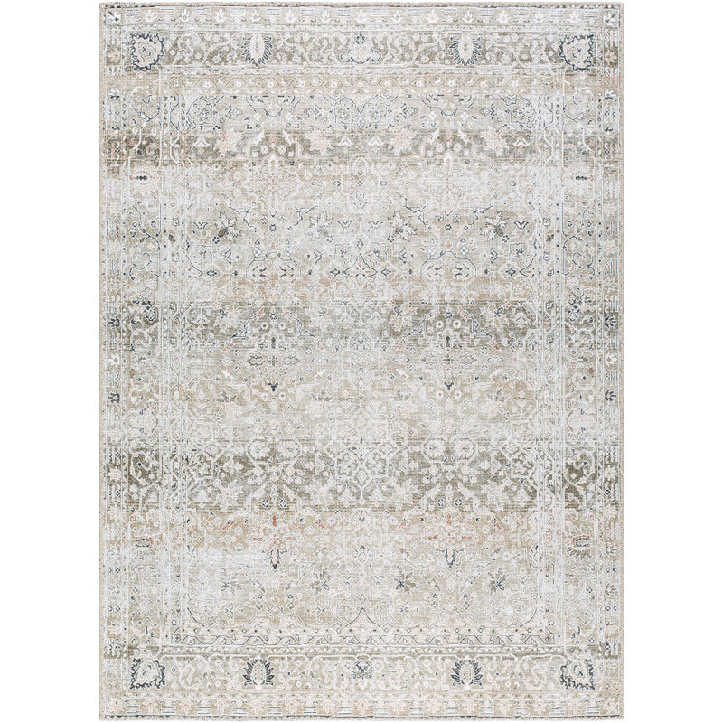 Machine Washable Area Rug Brown/Green/Tan_PNWRN2302