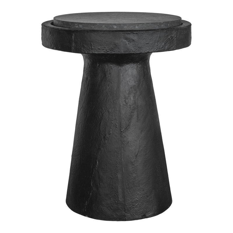 Table de bout à piédestal Brinson, Noir