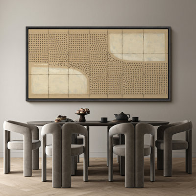 Grande impression sur toile encadrée, reproduction abstraite pour décoration intérieure moderne