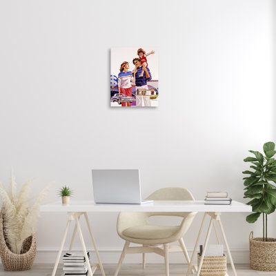 Toile rétro avec portrait de famille nostalgie, conception par Wind River Studios