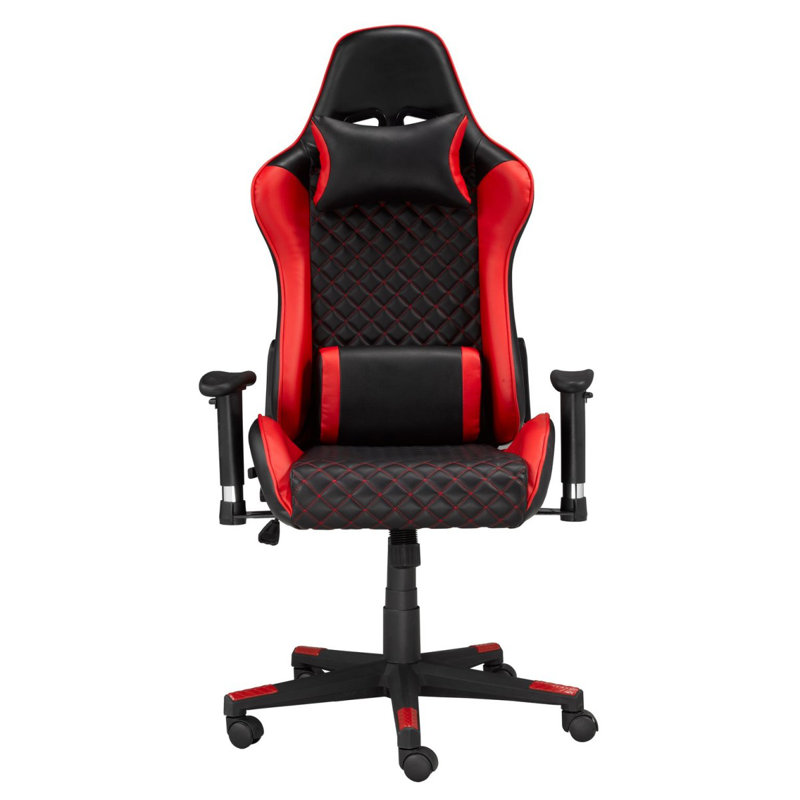 Fauteuil de jeu Violet, Noir / rouge