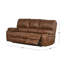 Canapé inclinable 86 po en cuir véritable Flagg-156050014