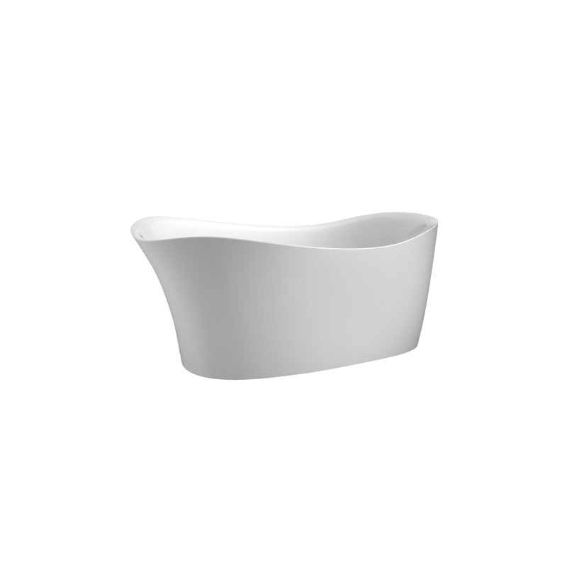 67'' x 30'' Freestanding Soaking Acrylic Bathtub
