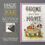 Gnome Place - reproduction encadrée de qualité supérieure - prête à être accrochée - aucun clou requis - aucun clou requis-828776106-828776109