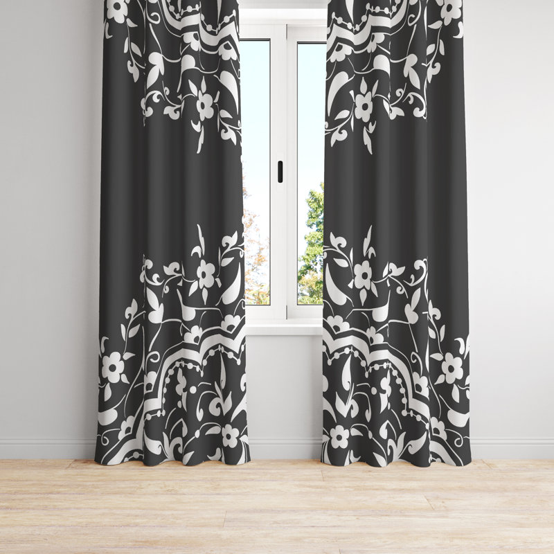 Semi Sheer Curtain Pair, 40" W x 61" L
