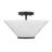 Hashimoto 3-Light Convertible Semi-Flush or Pendant in Matte Black-826836605
