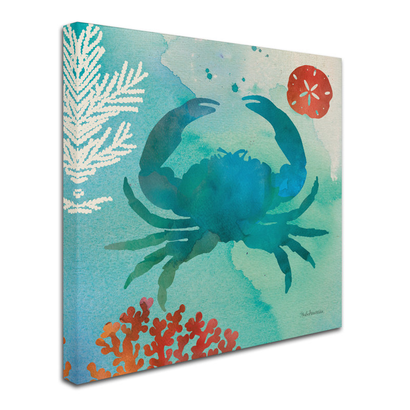 « under the sea iii », reproduction sur toile tendue, H 14 po x l 14 po
