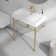 Turner 30" W x 16" D x 35" H Ceramic Rectangular Console Bathroom Sink with Overflow