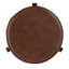 Knight 22 in. - 29 in. Adjustable Seat Height Leather and Iron Bar Stool
