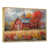 Toile avec cadre flottant or