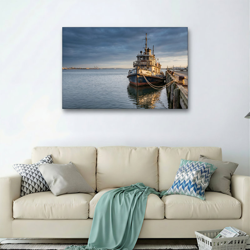 Marine, art mural sur toile, ensemble de 1, H 20 po x l 30 po, Toile tendue