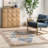 Gracie SpinClean Distressed Medallion Machine Washable Area Rug-1895848149