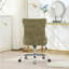 Chaise de bureau moderne rembourrée capitonnée à boutons en chenille, chaise de bureau pivotante réglable-1442139047