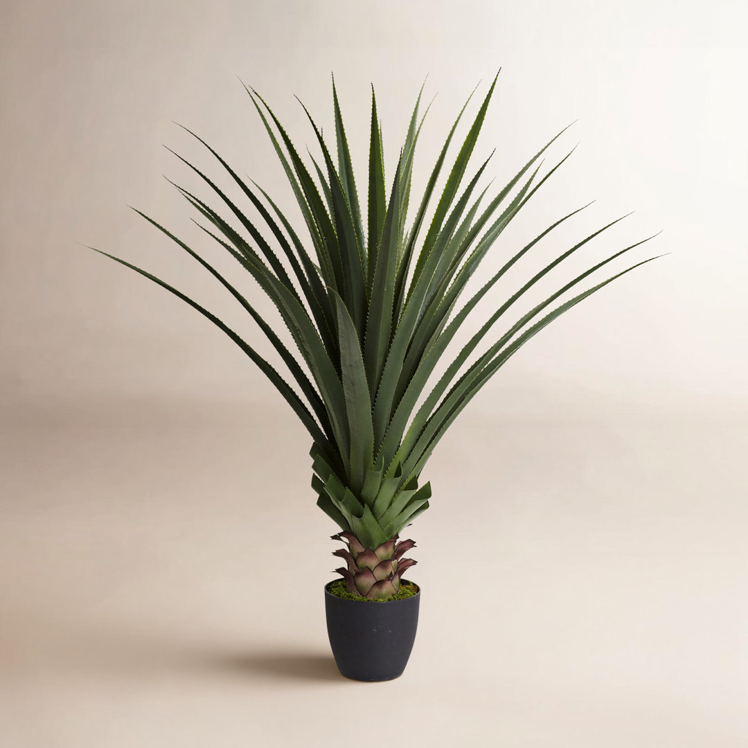 48'' Faux Agave Plant in Pot Birch Lane™