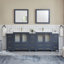  Ensemble de meuble-lavabo double 96 "avec miroir Modern-62326222