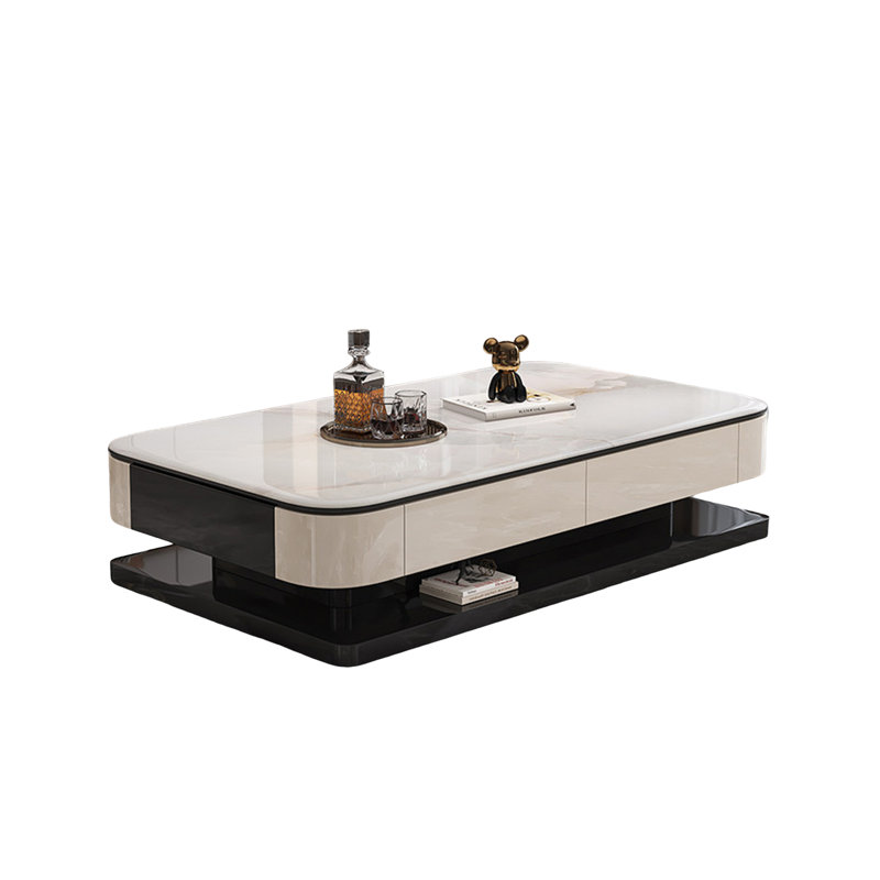 Table basse Light, H 16,5 po x L 59,1 po x l 31,5 po, Blanc