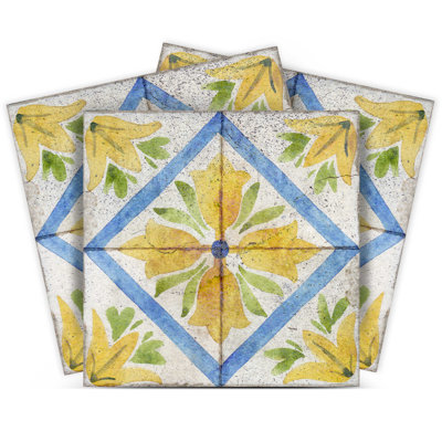 4'' W x 4'' L Vinyl Peel and Stick Mosaic Tile