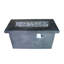 Foyer de table en acier au propane / gaz naturel 24 po H, 50000, rouille, gris anthracite, foyer moderne en acier inoxydable,