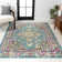 Eugena Geometric Medallion Blue/Multi Rug