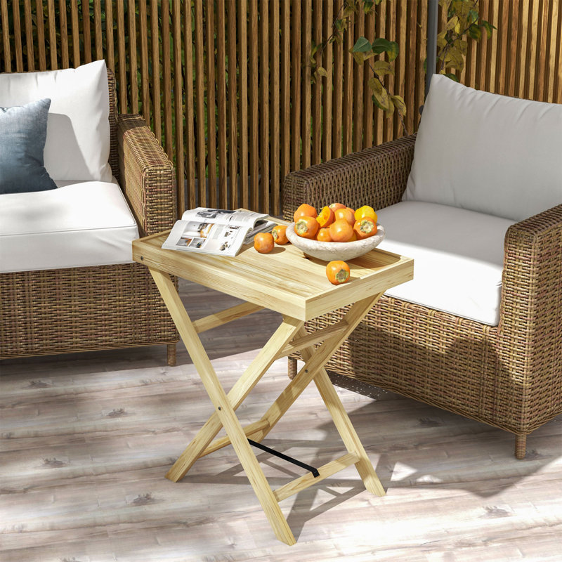 Rectangular 2 - Person 53Cm Outdoor Side Table